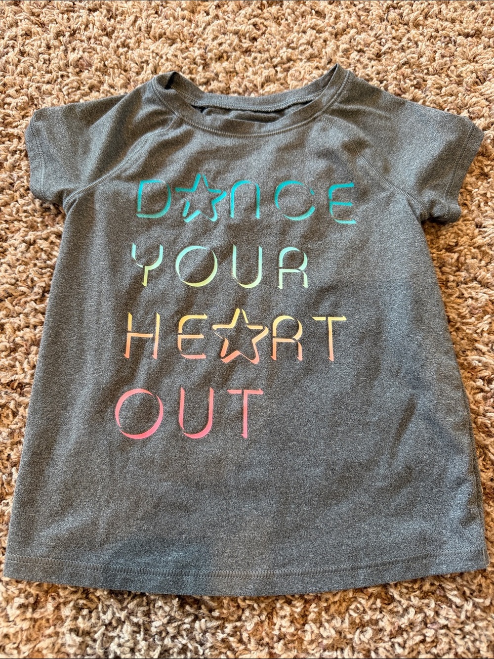 Kids Grey 'Dance Your Heart Out' Graphic Tee